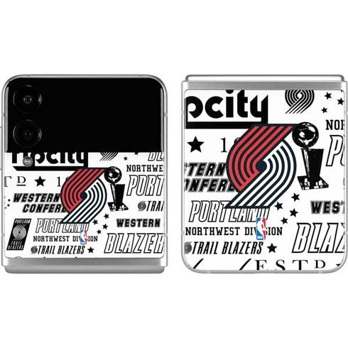 NBA Portland Trail Blazers Historic Blast Galaxy Z Flip4 5G Skin
